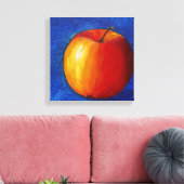 Red Apple - Still Life Painting Canvas Print Leinwanddruck (Insitu (Wohnzimmer))