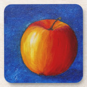 Red Apple - Stillleben Getränkeuntersetzer (Vorderseite)
