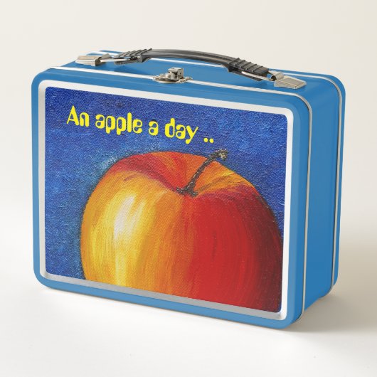 Red Apple - Stillleben Metall Brotdose (Vorderseite)