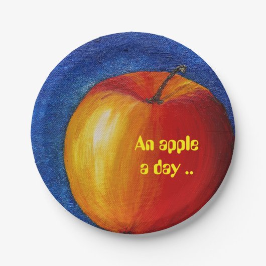 Red Apple - Stillleben Pappteller (Vorderseite)