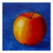 Red Apple - Stillleben Poster (Vorderseite)