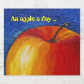 Red Apple - Stillleben Schaumweinetikett (Einzelnes Label)