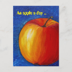 Red Apple - Stillleben schmerzhaft Postkarte