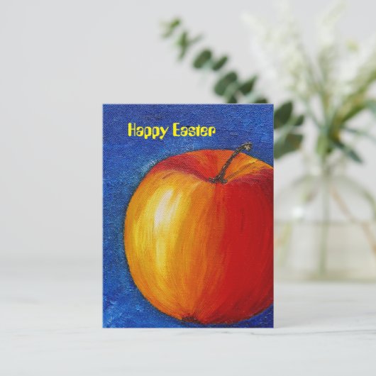 Red Apple - Stillleben schmerzhaft Postkarte (Stehend Vorderseite)