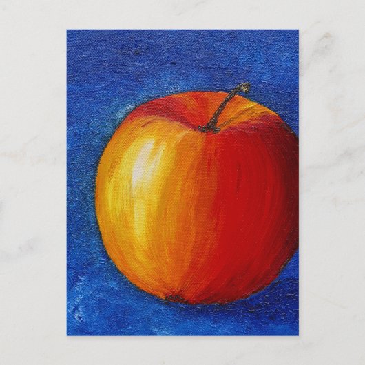 Red Apple - Stillleben schmerzhaft Postkarte (Vorderseite)
