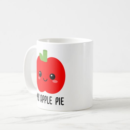 Red Apple Tasse, Geschenk für Tochter, Niedlich Kaffeetasse (Vorderseite Links)