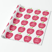 Red Apple Teacher's Personalisiert Geschenkpapier (Ungerollt)