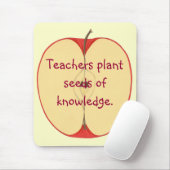 Red Apple Teachers Pflanze Seeds, Knowledge Mousep Mousepad (Mit Mouse)