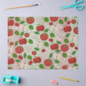 Red Apple Tissue Paper, Cute Apple Print Seidenpapier (Basteln)