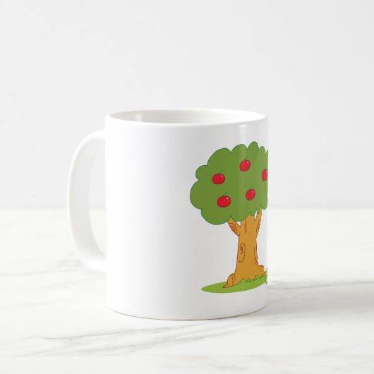 Red Apple Tree Kaffeetasse (Vorderseite Links)