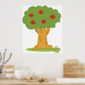 Red Apple Tree Poster (Küche)