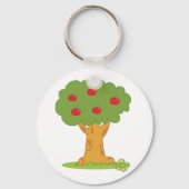 Red Apple Tree Schlüsselanhänger (Rückseite)