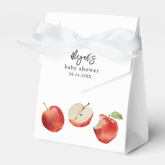 Red Apples Baby Dusche Fevor Boxen Geschenkschachtel (Vorderseite)