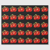 Red Apple's Black Geschenkpapier (Flach)