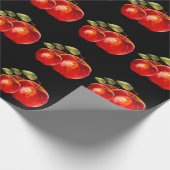 Red Apple's Black Geschenkpapier (Ecke)