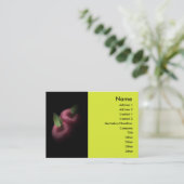 Red Apples Business Card Visitenkarte (Stehend Vorderseite)