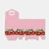 Red Apples Fruit Gingham Geschenkschachtel (Ungefaltet)