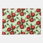 Red Apples Fruit Gingham Geschirrtuch (Horizontal)