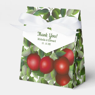 Red Apples Hochzeit Danke Geschenkschachtel