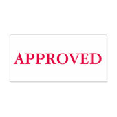 Red Approved Permastempel (Design)
