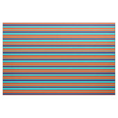 Red, Aqua und Midnight Blue Lines Stoff (Fat Quarter (45,7 x 55,9 cm))