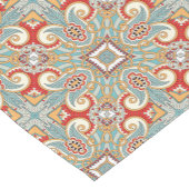 Red Aquamarin Grau Blue Sunny Yelllow Kaleidoskop Kurzer Tischläufer (Ecke)