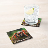 🕷️ Red Arachnid Marvel Rechteckiger Pappuntersetzer (Vor Ort)