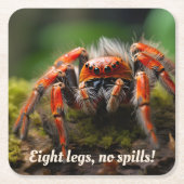 🕷️ Red Arachnid Marvel Rechteckiger Pappuntersetzer (Vorderseite)