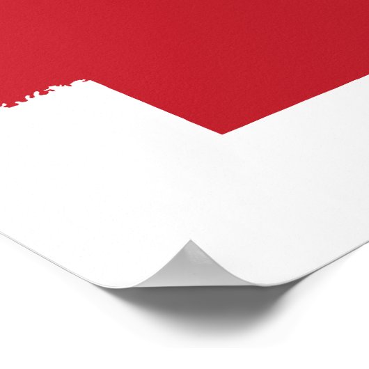 Red Arkansas Poster (Ecke)