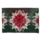 Red Armeria Blume and Delicate Companies Kissenbezug (Vorderseite)