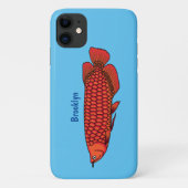 Red Arowana Cartoon Illustration Case-Mate iPhone Hülle (Rückseite)
