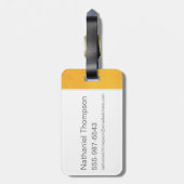 Red Art Deco ACCIO™ Spell Graphic Gepäckanhänger (Rückseite vertikal)