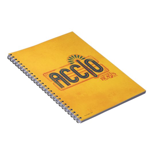 Red Art Deco ACCIO™ Spell Graphic Notizblock (Rechte Seite)