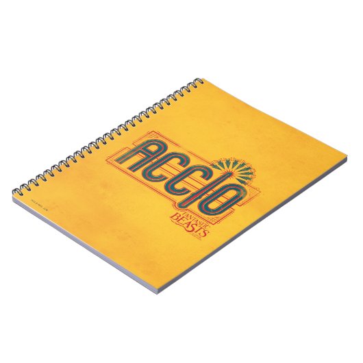 Red Art Deco ACCIO™ Spell Graphic Notizblock (Linke Seite)