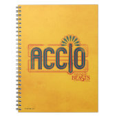 Red Art Deco ACCIO™ Spell Graphic Notizblock (Vorderseite)