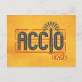 Red Art Deco ACCIO™ Spell Graphic Postkarte (Vorderseite)