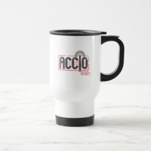 Red Art Deco ACCIO™ Spell Graphic Reisebecher