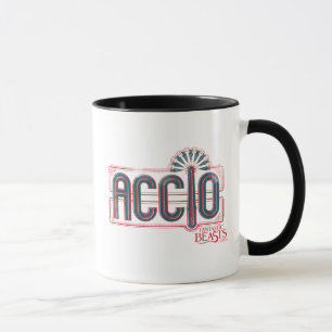 Red Art Deco ACCIO™ Spell Graphic Tasse