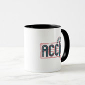 Red Art Deco ACCIO™ Spell Graphic Tasse (VorderseiteRechts)