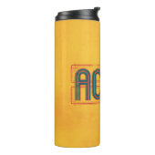 Red Art Deco ACCIO™ Spell Graphic Thermosbecher (Nach links gedreht)