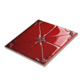 Red Art Deco Fliese (Seite)