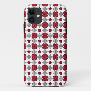 Red Art Deco Muster Case-Mate iPhone Hülle