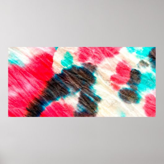Red Artistic Dirty. Shibori Muster. Summer Brush Poster (Vorne)