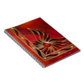Red As Flame Notebook Notizblock (Rechte Seite)