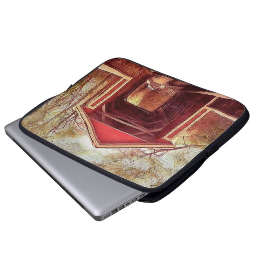 Red Ashland Covered Bridge Laptop Sleeve (Vorne Knopf)