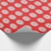 Red Asian Moods Mandalla Geschenkpapier (Ecke)