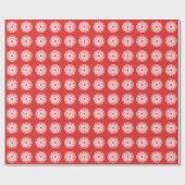 Red Asian Moods Mandalla Geschenkpapier (Flach)