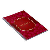 Red Asian Style Personalized Notizblock (Rechte Seite)