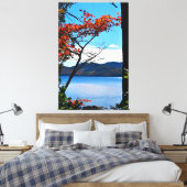 Red at Jordan Pond Diptych Leinwanddruck (Insitu (Schlafzimmer))