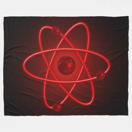 RED ATOM FLEECEDECKE (Vorderseite (Horizontal))